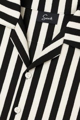 Girls Oversized Boxy Fit Button-Down Strip Shirt