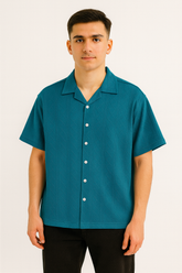 CABLE KNIT BOXY FIT BOYS SHIRT