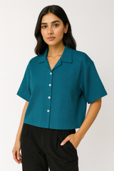 CABEL KNIT BOXY FIT GIRLS SHIRT