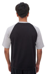 Dual-Tone Oversized Raglan T-Shirt