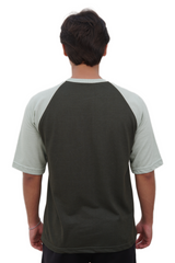 Dual-Tone Oversized Raglan T-Shirt