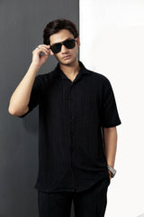 Black Knitted Shirt