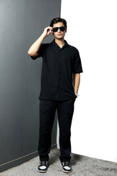 Black Knitted Shirt