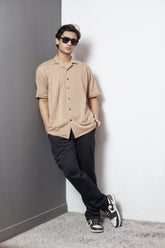 Light Taupe Knitted Shirt