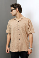 Light Taupe Knitted Shirt