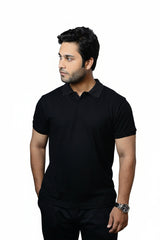 CUT NECK POLO SIMPLE T-SHIRT