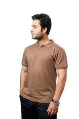 CUT NECK POLO SIMPLE T-SHIRT