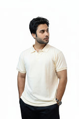 CUT NECK POLO SIMPLE T-SHIRT