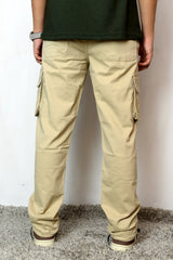 Khaki Twill Relax fit Six Pocket Cargo