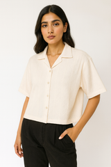 CABEL KNIT BOXY FIT GIRLS SHIRT