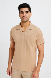 TQCOQU STYLE CUT NECK POLO T-SHIRT