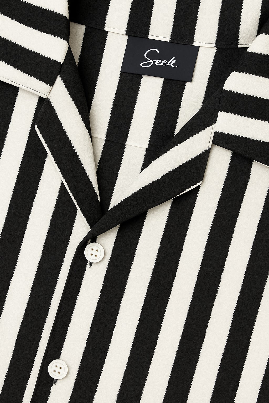 Girls Oversized Boxy Fit Button-Down Strip Shirt