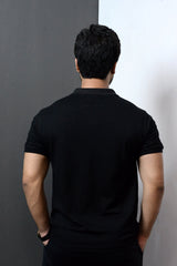 JOHNNY COLLAR POLO- BLK