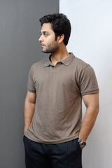 CUT NECK SIMPLE T-SHIRT