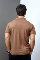 JOHNNY COLLAR POLO- BRN