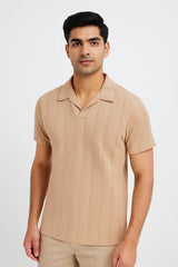 TQCOQU STYLE CUT NECK POLO T-SHIRT
