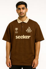 Seek Oversized Polo T-Shirt