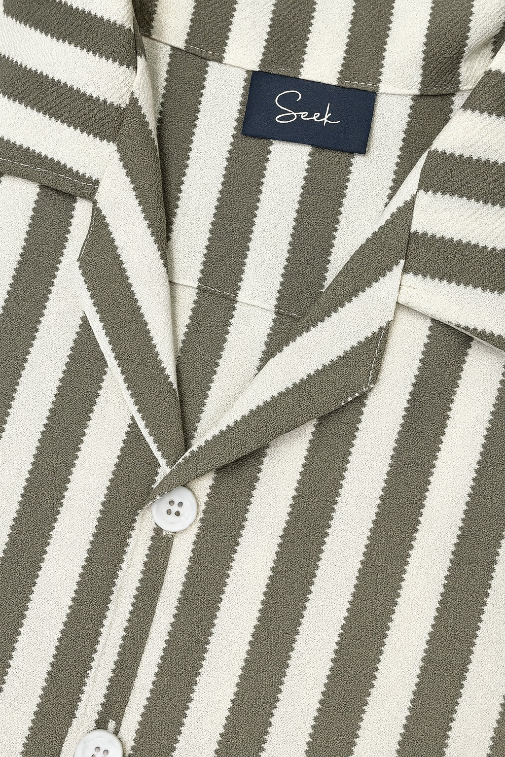 Boys Oversized Boxy Fit Button-Down Strip Shirt